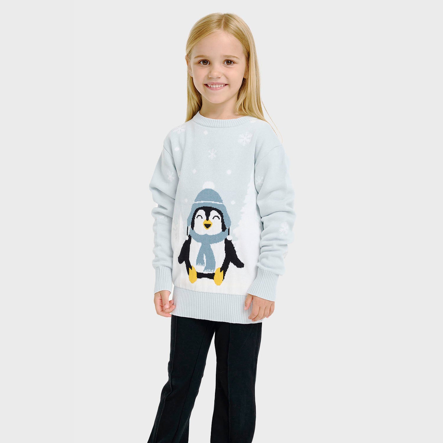 Den søde pingvin julesweater - Barn.
